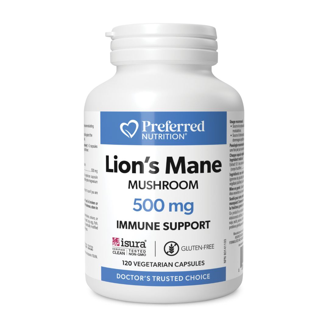 Preferred Nutrition Lion's Mane Mushroom (120 VCaps) - Lifestyle Markets