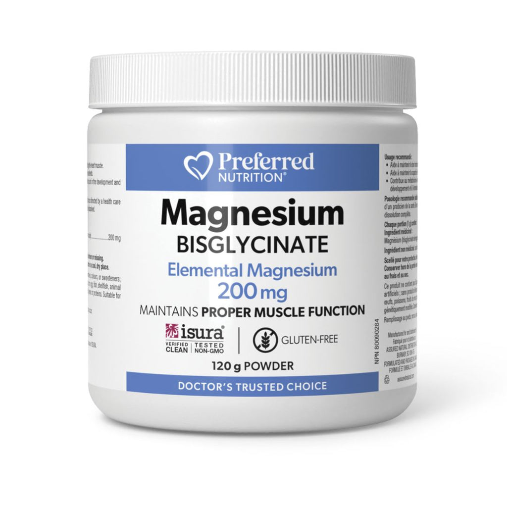 Preferred Nutrition Magnesium Bisglycinate 200mg (120g)