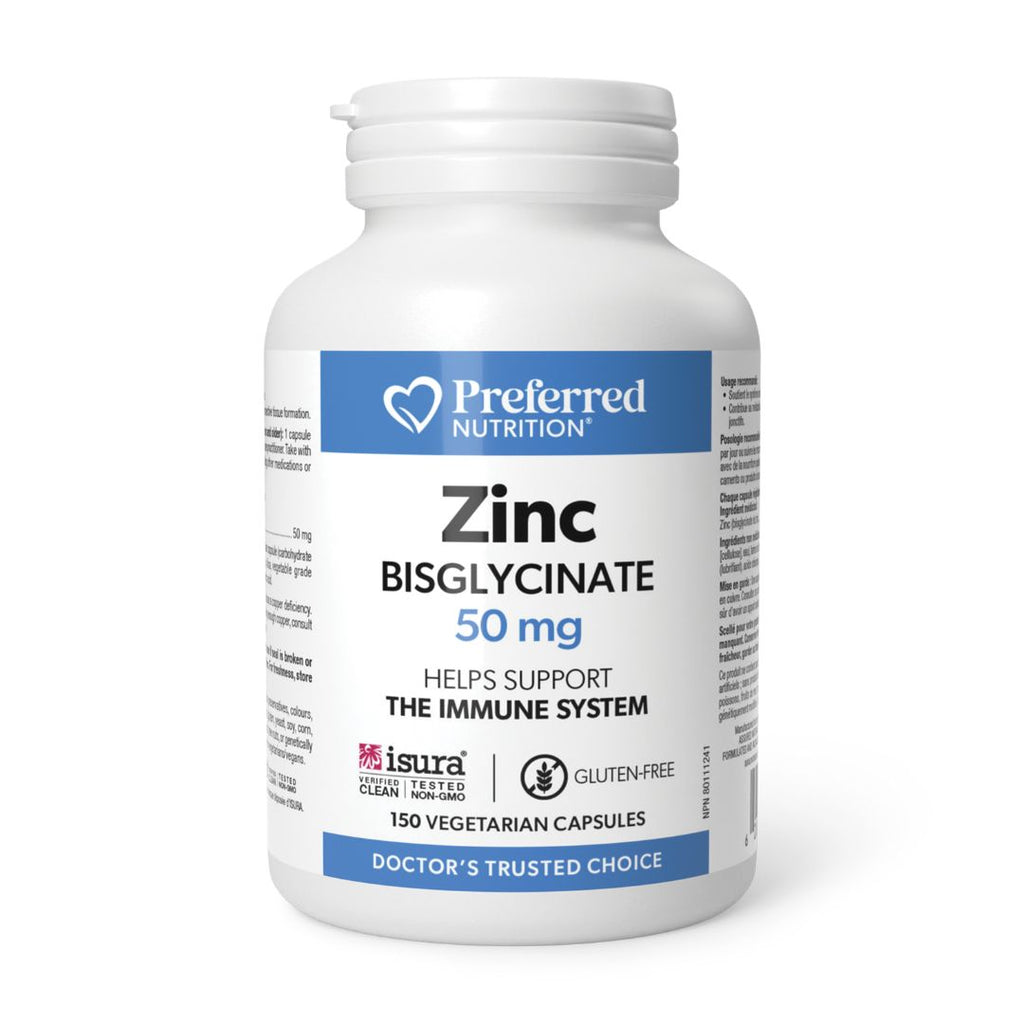 Preferred Nutrition Zinc Bisglycinate 50mg (120 VCaps)