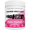 ProH2O electrolyte drink mix container with pink and white design on a white background