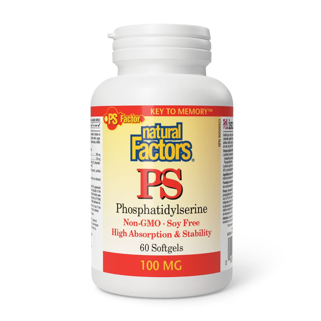 Natural Factors PS Phosphatidylserine (100mg) (60 Softgels)