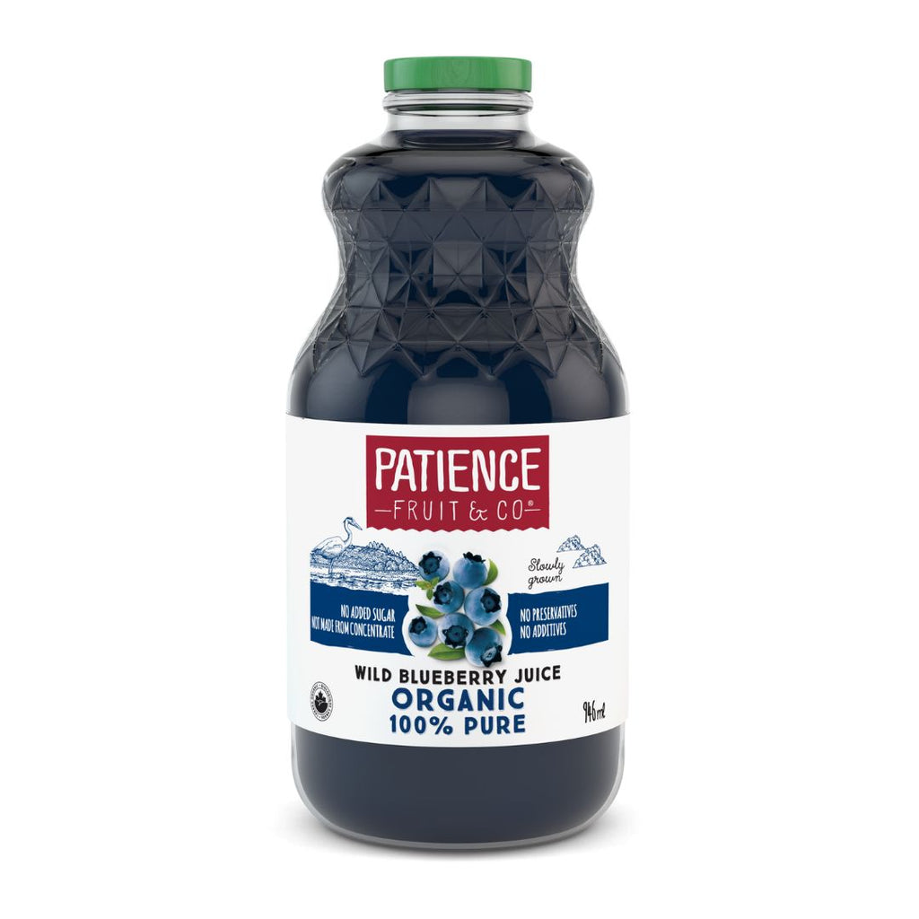 Patience Fruit & Co. Organic Pure Wild Blueberry Juice (1L)