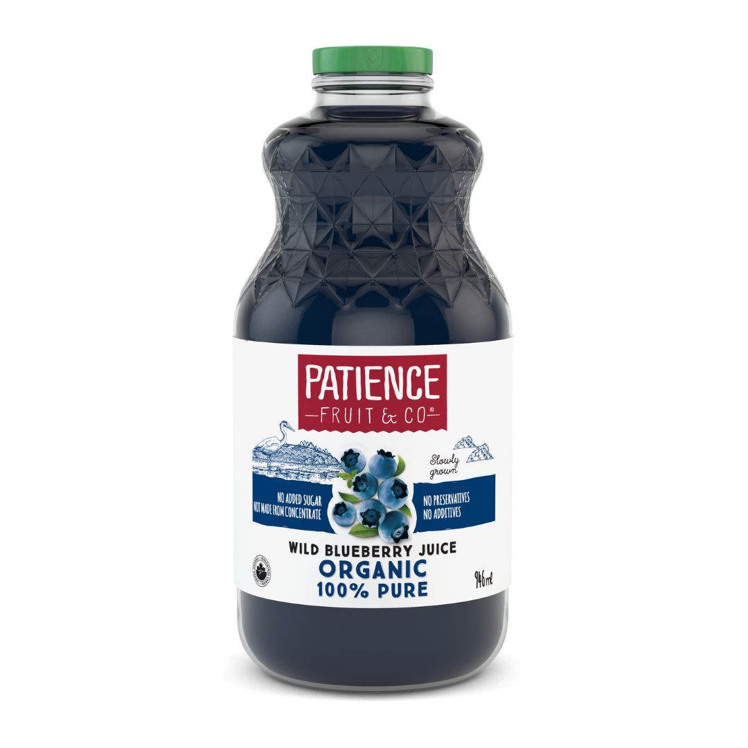 Patience Fruit & Co. Organic Pure Wild Blueberry Juice (1L) - Lifestyle Markets