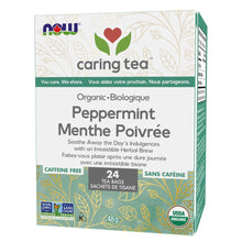 Now Caring Tea Organic Peppermint (24 Bags) - Lifestyle Markets