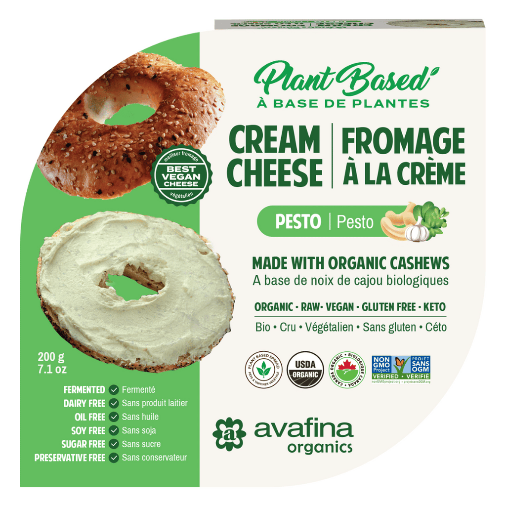 Avafina Organics Vegan Cream Cheese - Pesto (200g)