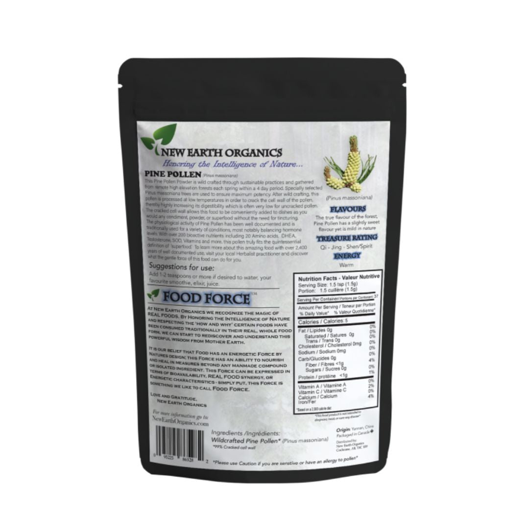 New Earth Organics Pine Pollen (112g) - Lifestyle Markets