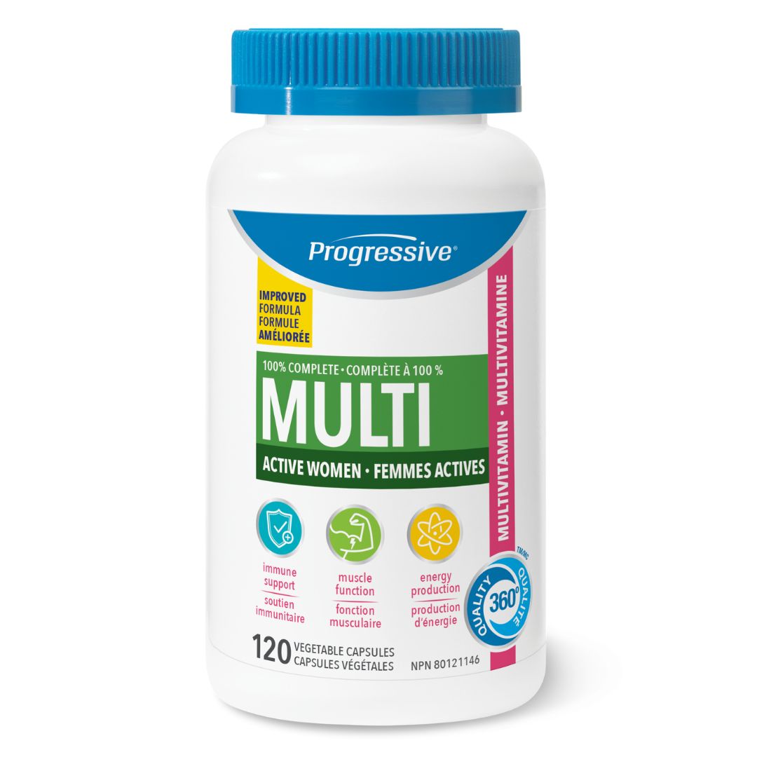 Progressive Active Women Multivitamin (120 VCaps) - Lifestyle Markets