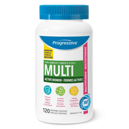 Progressive Active Women Multivitamin (120 VCaps) - Lifestyle Markets