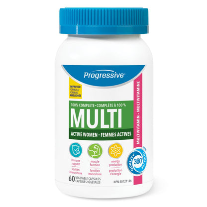 Progressive Active Women MultiVitamin (60 VCaps) - Lifestyle Markets