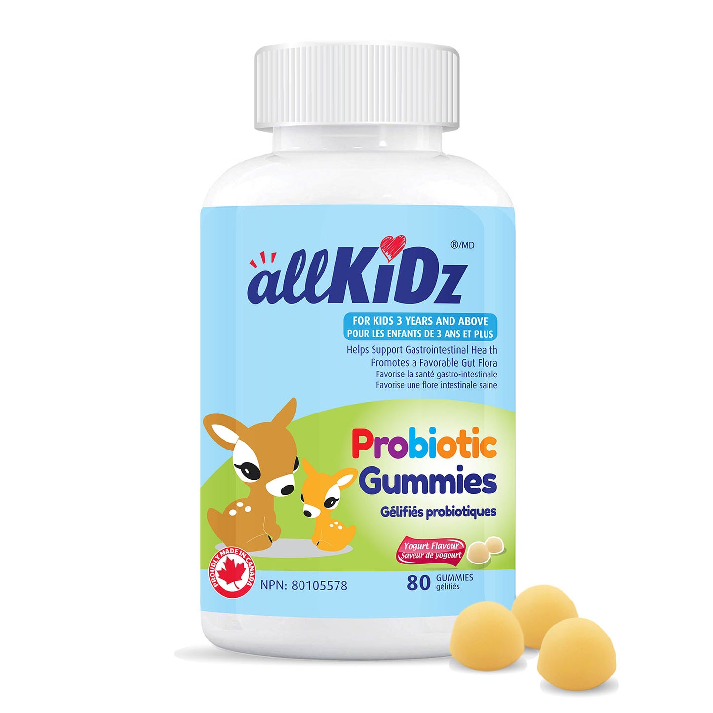 allKiDz Probiotic Gummies (80 Gummies) - Lifestyle Markets