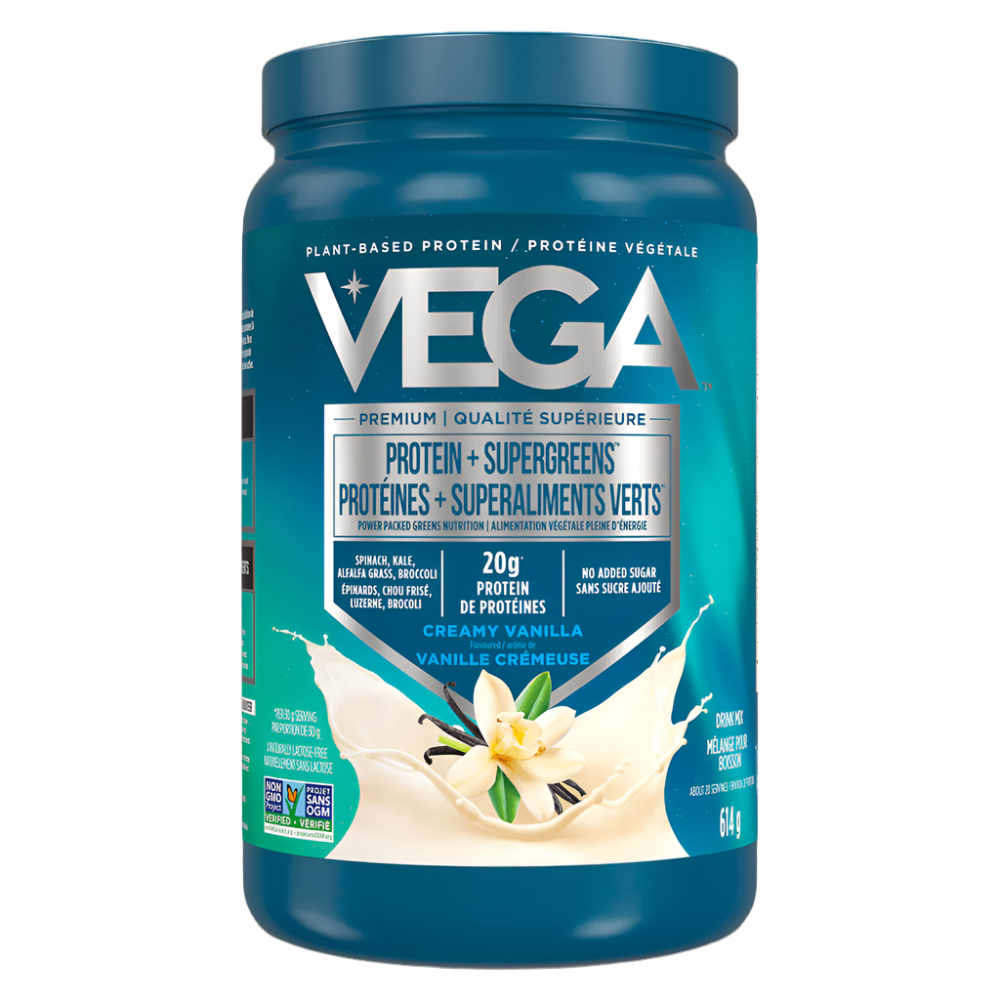 Vega Protein + Supergreens - Vanilla (614g) - Lifestyle Markets