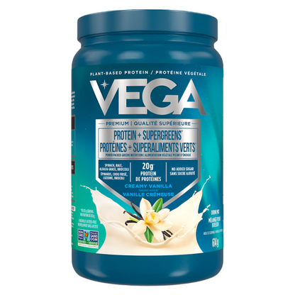 Vega Protein + Supergreens - Vanilla (614g) - Lifestyle Markets
