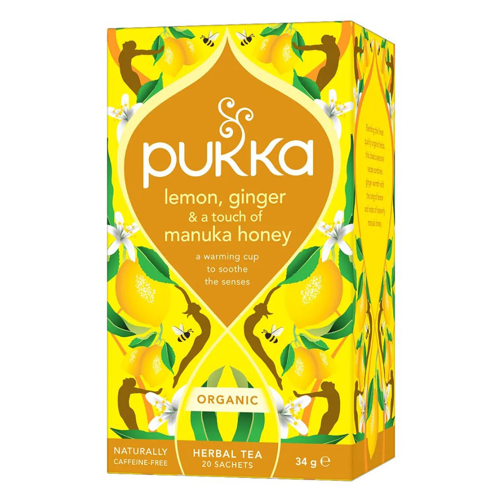 Pukka Lemon Ginger & Manuka Honey Tea (20 Bags)