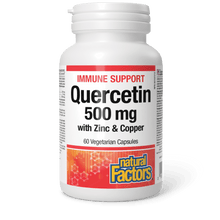 Natural Factors Quercetin 500mg w/ Zinc & Copper (60 VCaps)