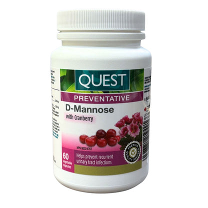 Quest D-Mannose with Cranberry (60vcaps)