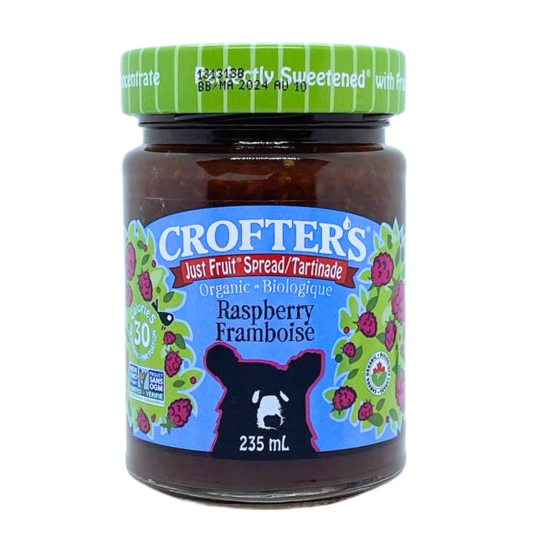 Crofter's Organic Just Fruit Spread - Raspberry (235ml) - Lifestyle Markets