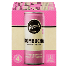 Remedy Kombucha - Raspberry Lemonade (4x330ml) - Lifestyle Markets