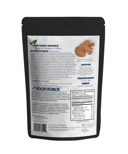 New Earth Organics Reishi Mushroom Spores (100g) - Lifestyle Markets
