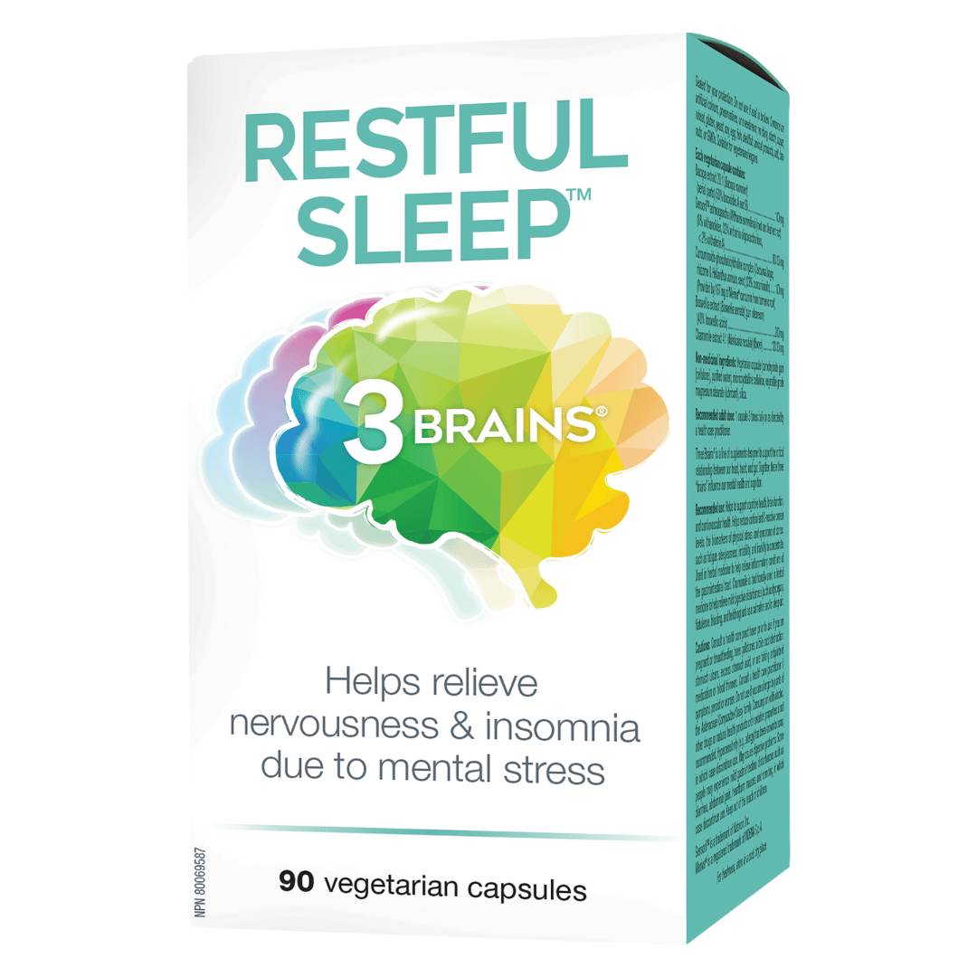 3 Brains Restful Sleep (90 VCaps) - Lifestyle Markets