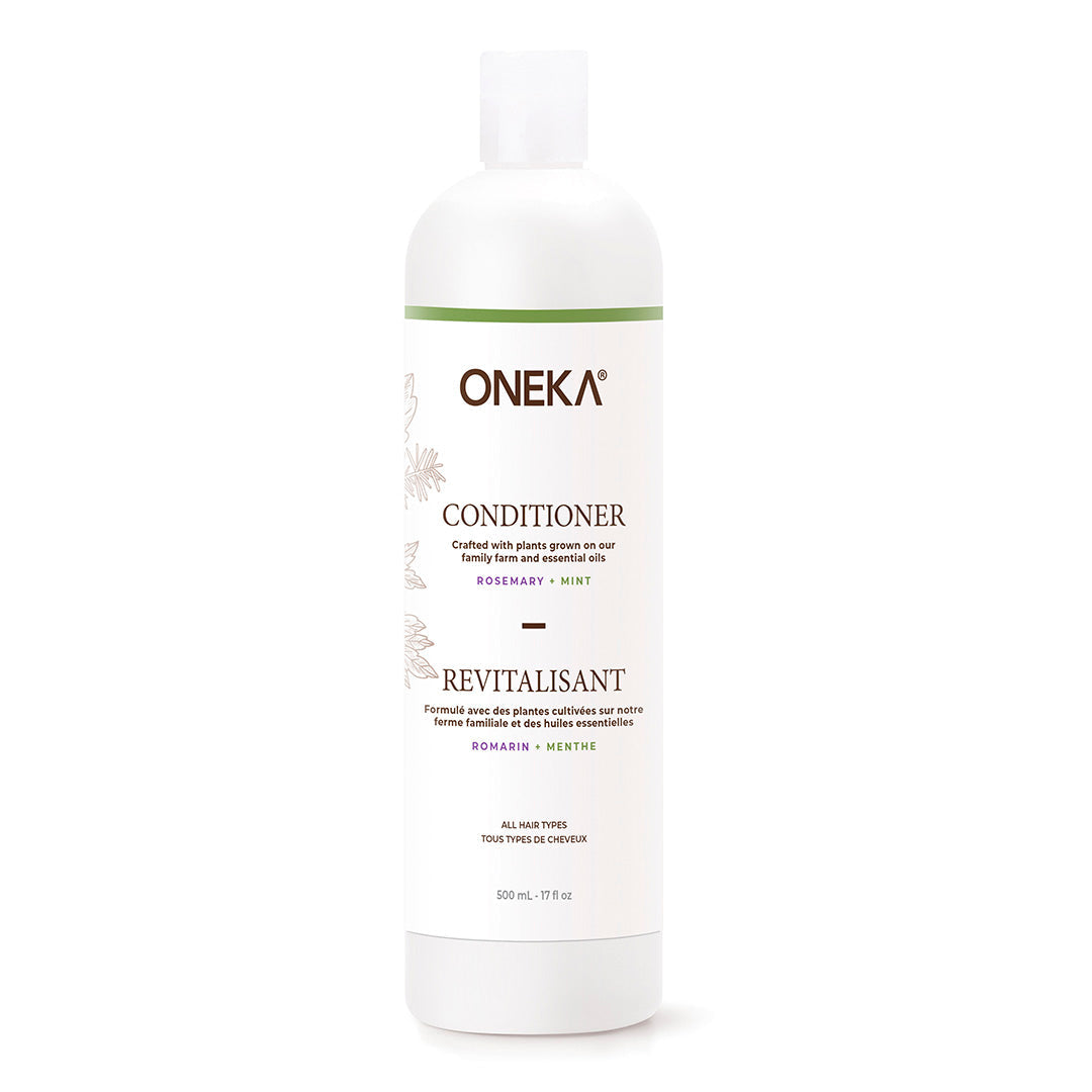 Oneka conditioner bottle on a white background