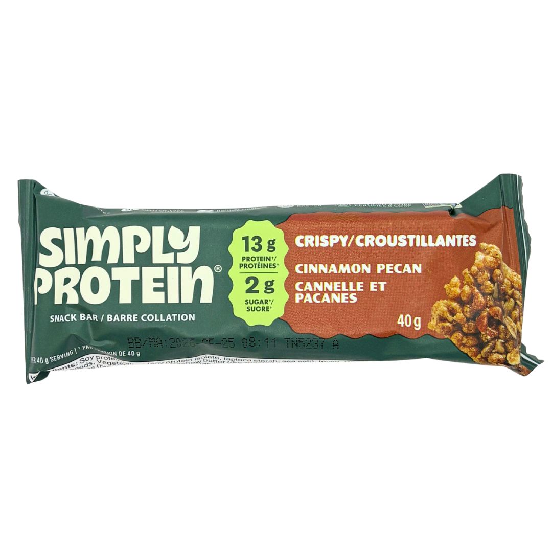 Simply Protein Bar - Crispy Cinnamon Pecan (40g) - Lifestyle Markets
