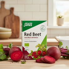 Box of Salus Red Beet Soluble Crystals on a white background