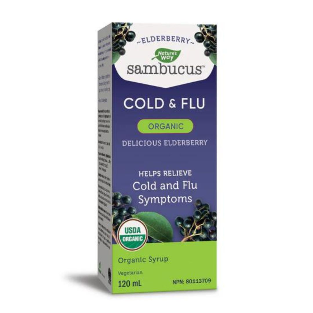 Nature's Way Sambucus Cold & Flu Care Syrup (120ml) - Lifestyle Markets