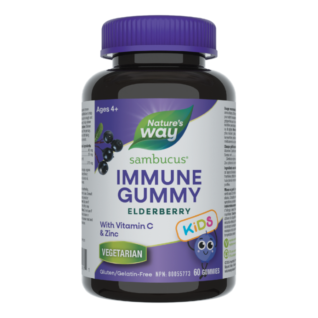 Nature's Way Sambucus Elderberry Gummies for Kids (60 Gummies) - Lifestyle Markets