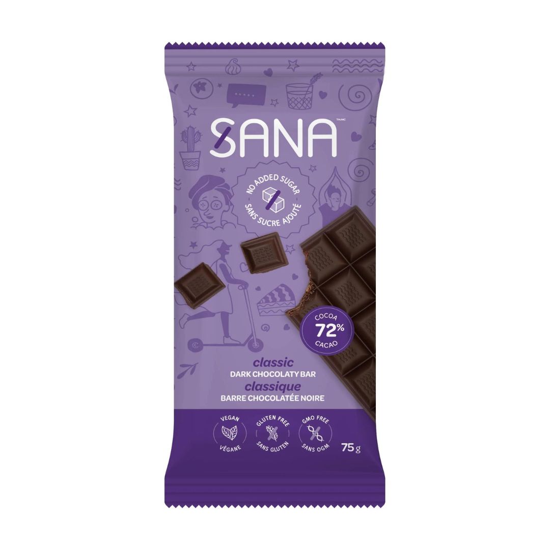 Sana Dark Chocolaty Bar - Classic (75g) - Lifestyle Markets