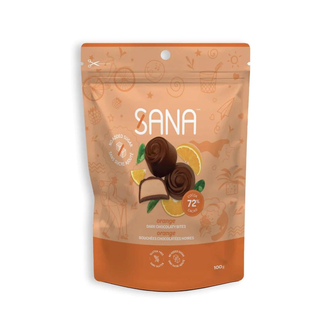 Sana Dark Chocolaty Bits - Orange (100g) - Lifestyle Markets