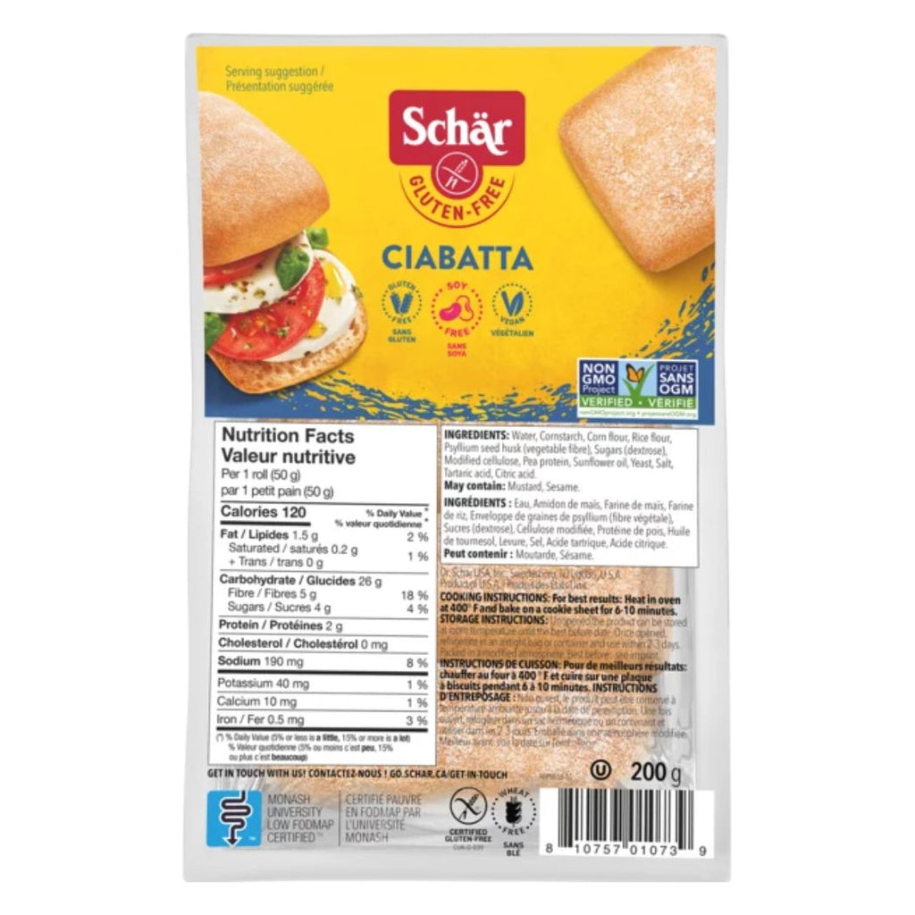 Schar Gluten Free Ciabatta (200g)