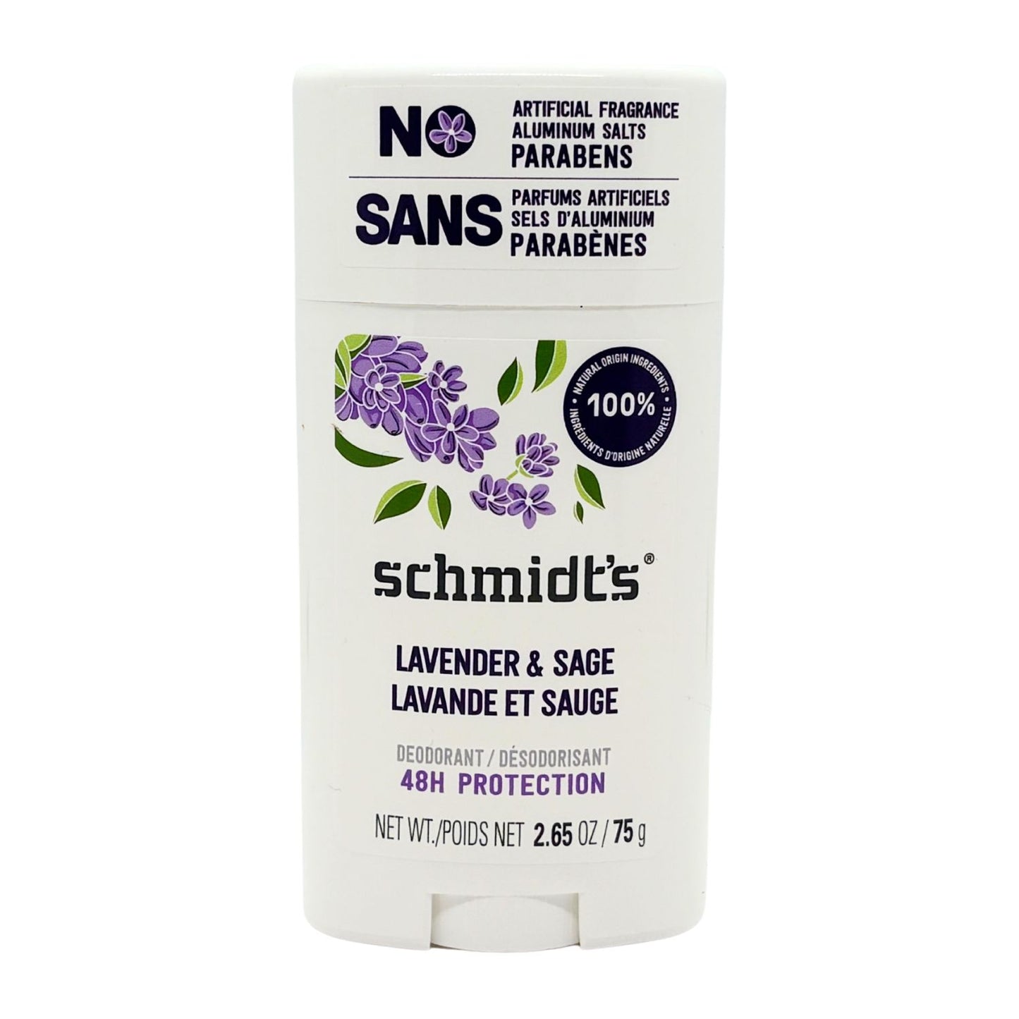 Schmidt's Natural Deodorant - Lavender & Sage (75g)