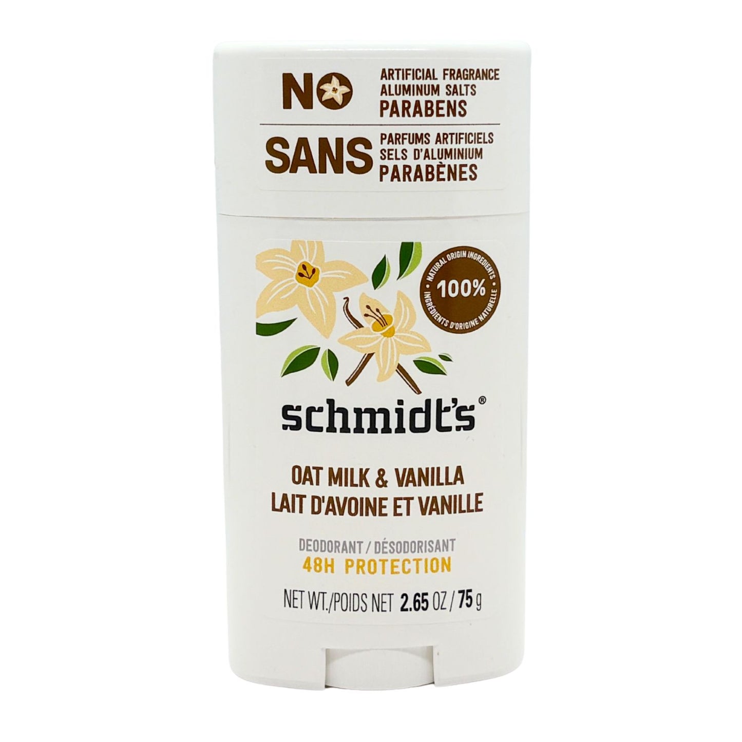 Schmidt's Natural Deodorant - Vanilla & Oat Milk (75g)