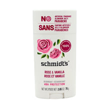 Schmidt's Natural Deodorant - Rose & Vanilla (75g)