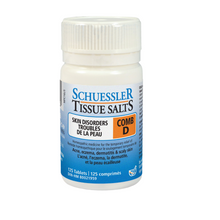 Schuessler Tissue Salts - Skin Disorders COMB D (125 Tablets) - Lifestyle Markets
