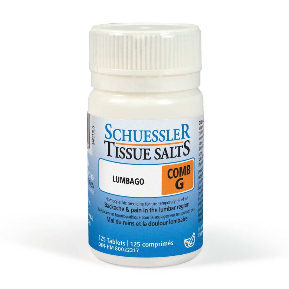 Schuessler Tissue Salts - Lumbago COMB G (125 Tablets)