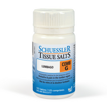 Schuessler Tissue Salts - Lumbago COMB G (125 Tablets) - Lifestyle Markets