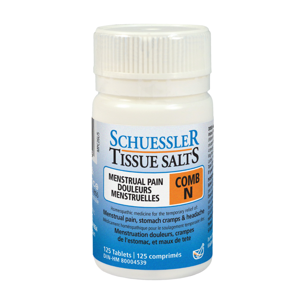 Schuessler Tissue Salts - Menstrual Pain COMB N (125 Tablets)