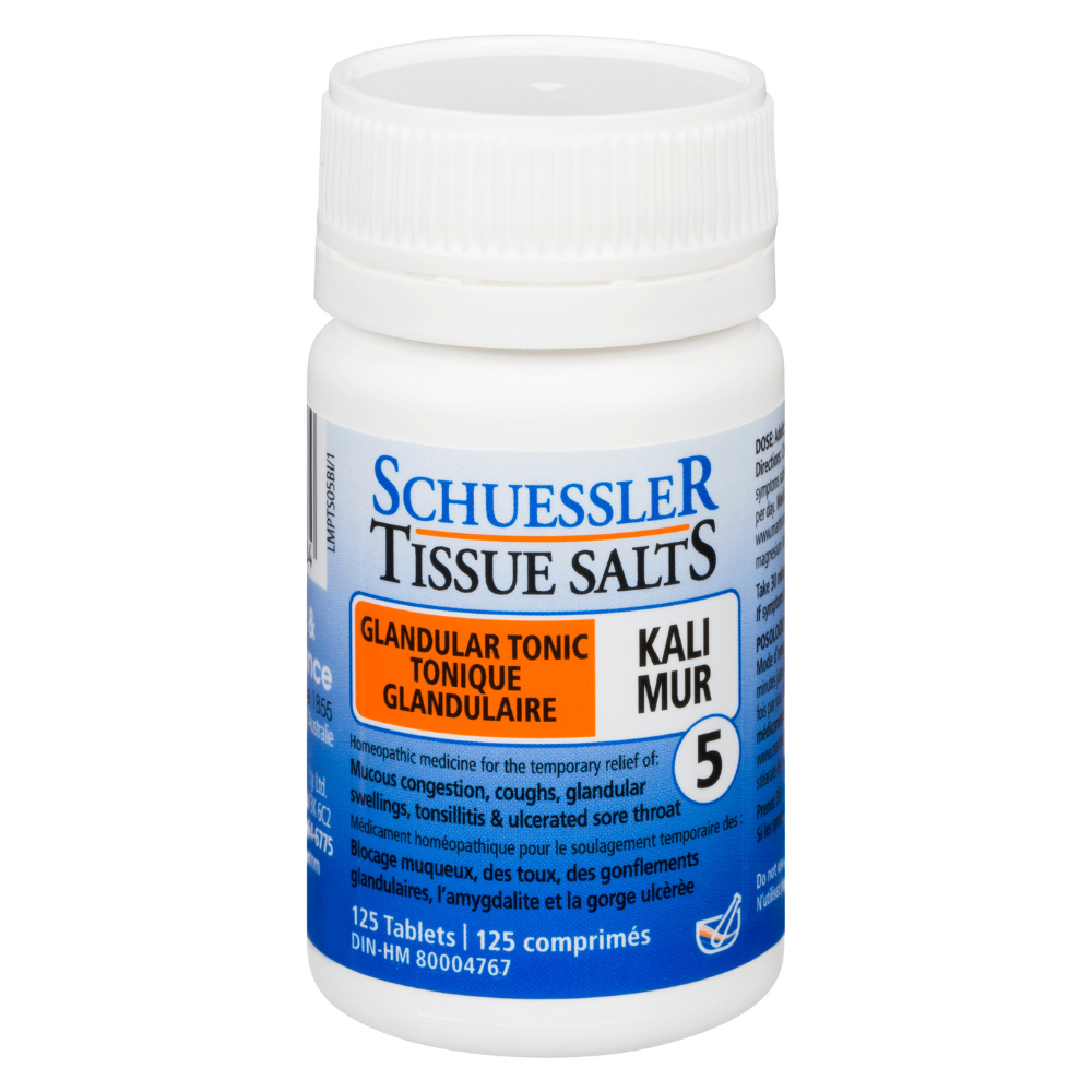 Schuessler Tissue Salts - Kali Mur No. 5 (125 Tablets)