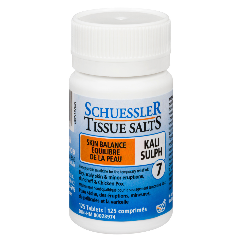 Schuessler Tissue Salts - Kali Sulph No. 7 (125 Tablets)