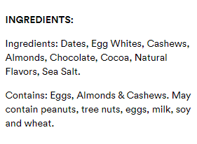 Rxbar Chocolate Sea Salt Protein Bar (52g) - Lifestyle Markets