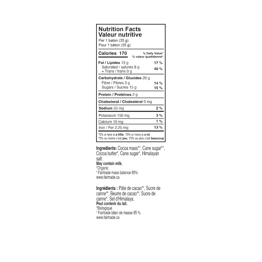 Theobroma Chocolat 60% Dark w/ Himalayan Salt (35g) - Lifestyle Markets