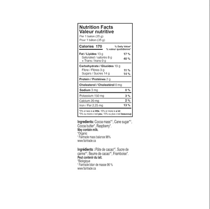 Theobroma Chocolat 60% Dark w/ Raspberry (35g) - Lifestyle Markets