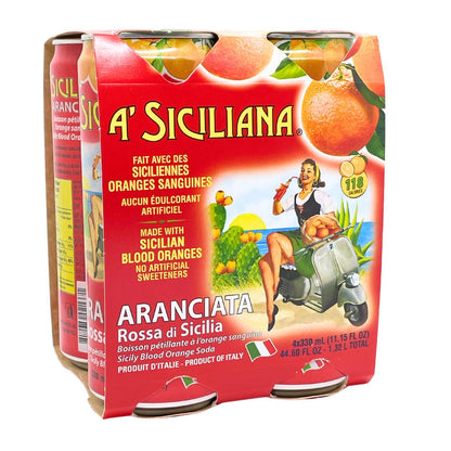 A'Siciliana Aranciata (4 x 330ml) - Lifestyle Markets