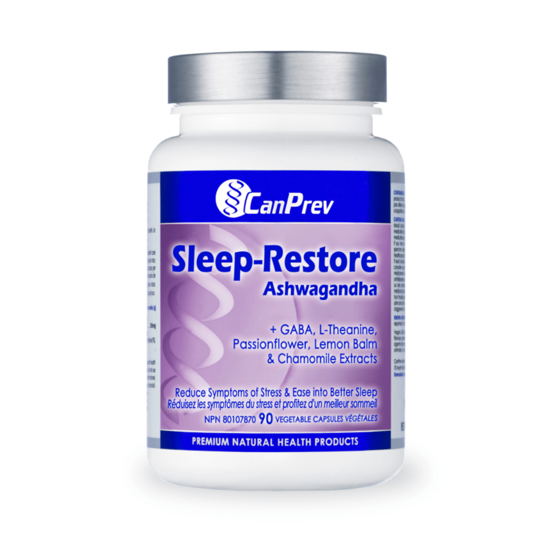 CanPrev Sleep-Restore Ashwagandha (90 VCaps) - Lifestyle Markets