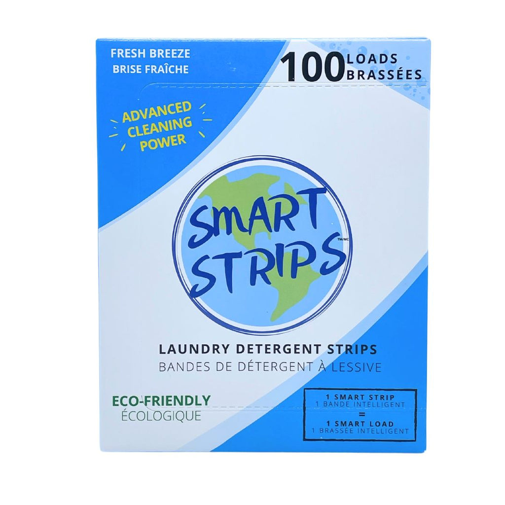 Smart Strips Laundry Detergent Strips - Fresh Breeze (100 Loads)