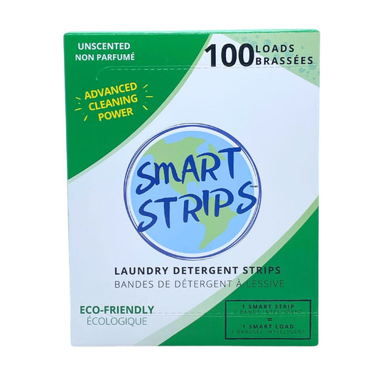 Smart Strips Laundry Detergent Strips - Unscented (100 Loads) - Lifestyle Markets
