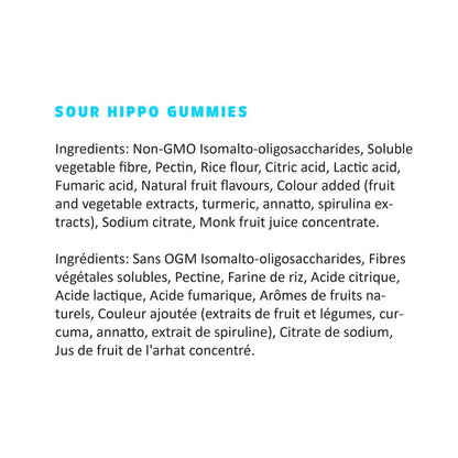 Healthy Hippo Gummies - Sour (50g) - Lifestyle Markets