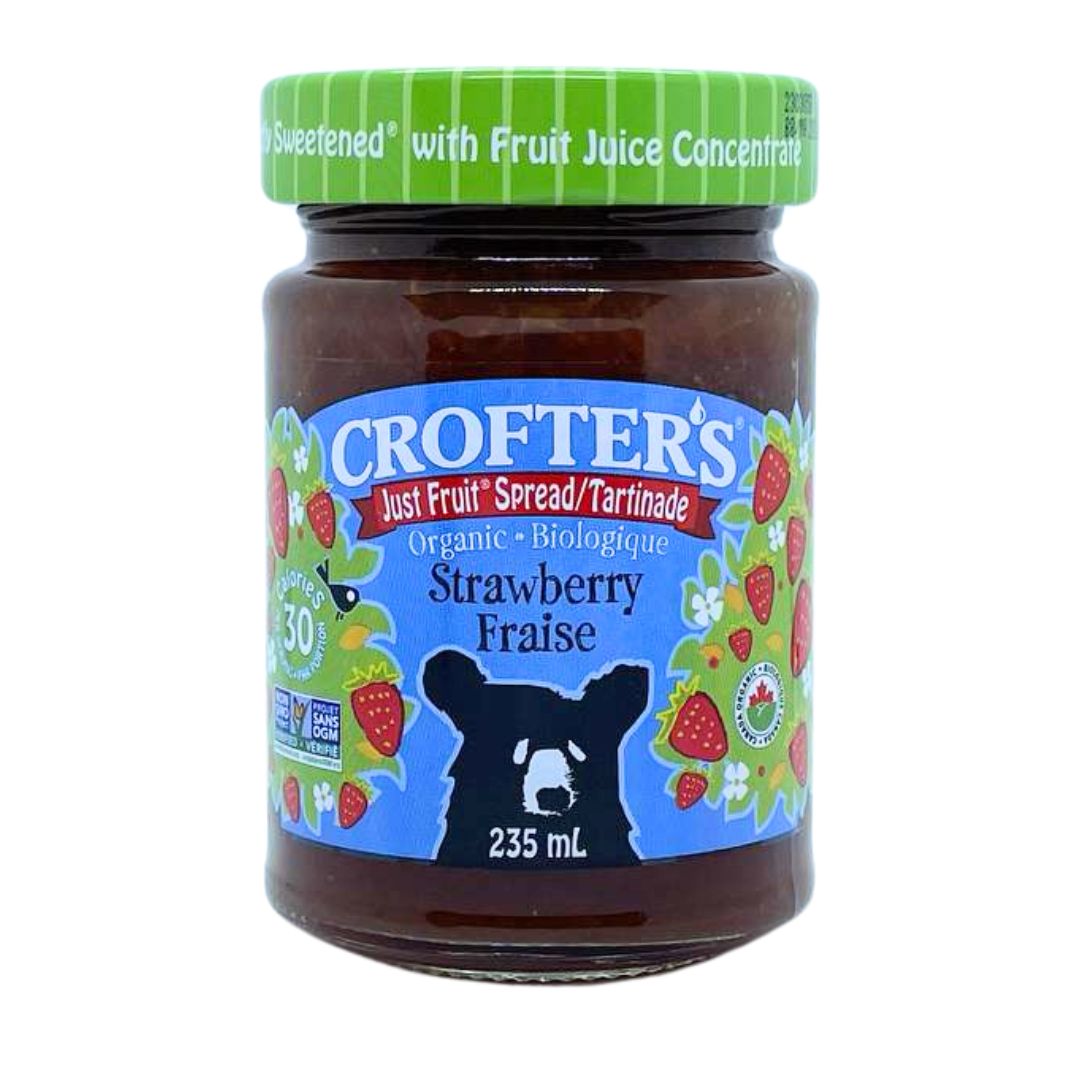 Crofter's Organic Just Fruit Spread - Strawberry (235ml) - Lifestyle Markets