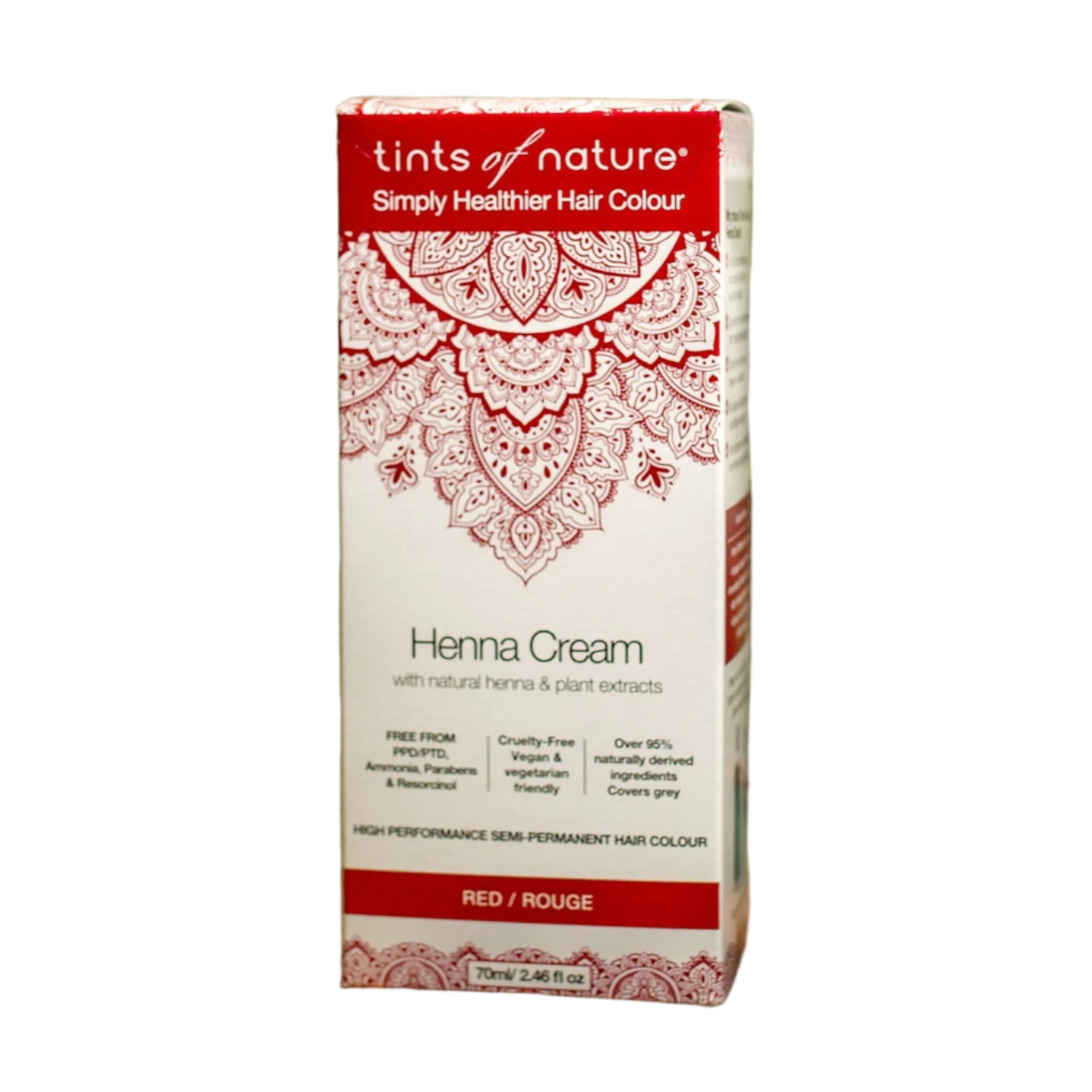 Tints of Nature Henna Cream - Red (70ml) - Lifestyle Markets